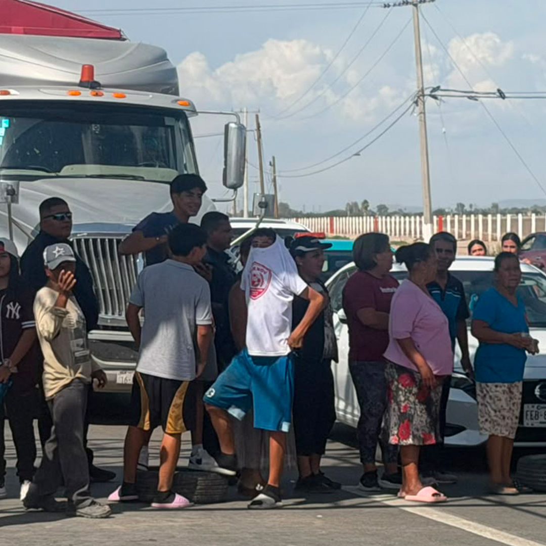 Bloquean Carretera Torreón-San Pedro por Desabasto de Agua en Ejido de Matamoros, Coahuila